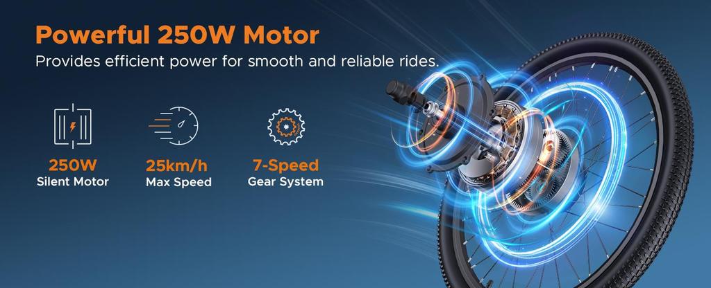 Городской электровелосипед ENGWE MileTrail 1 – Запас хода 120 км с датчиком крутящего момента, Тихий двигатель, Регулируемая конструкция, Гидравлические тормоза