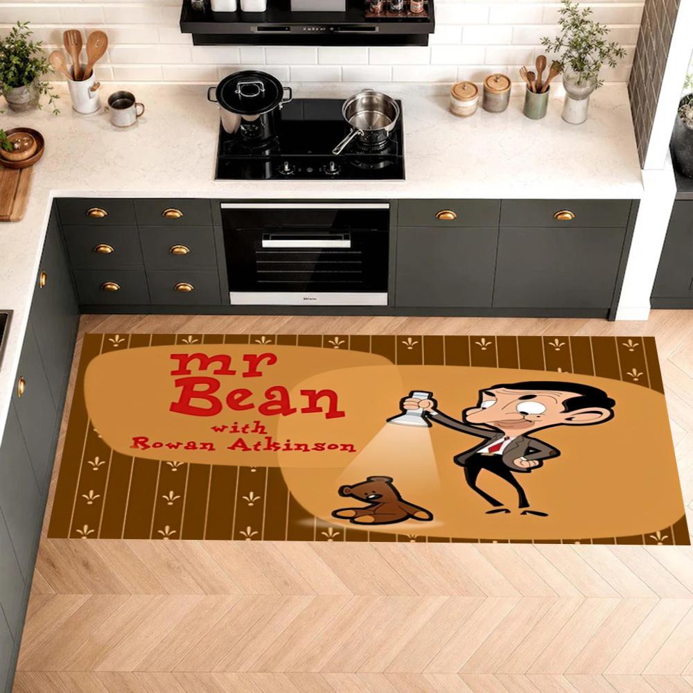 Mr Bean2 Kitchen Mats Durable Bathroom Pads Comfortable Rugs Carpets For Kitchen Home Office Sink Laundry Room Bathroom Decor