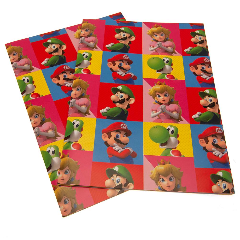 Super Mario Characters Gift Wrap (Pack of 4)