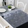 Home Transparent Cosmos Pattern Waterproof Soft Glass Table Cover