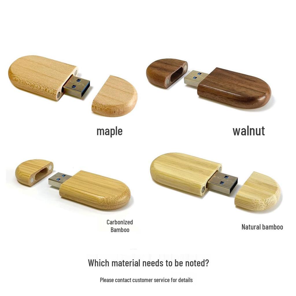 Набор USB-накопителей из бамбука: Индивидуальная лазерная гравировка с логотипом или гербом школы - Идеально для свадеб и подарков на фотосессию