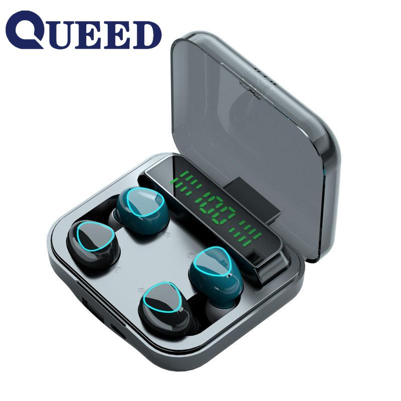 QUEED Беспроводная Bluetooth-гарнитура TWS 5.1 с двойным вызовом Power Touch
