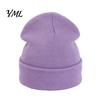 Warm Head Protection Gear Unisex Solid Color Knit Beanies, Classic Slouchy Skull Cap for Winter, Outdoor Sports Winter Hat Casual Headwear Men Women,