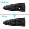 Black Vinyl Material Windows Button Decals Light Penetration Reduction