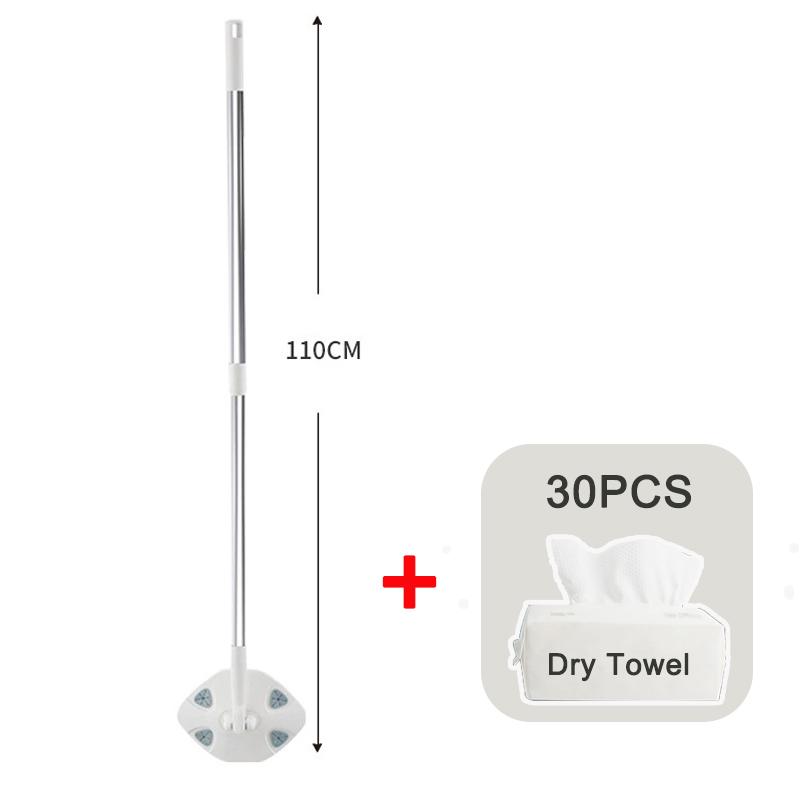 Вращающаяся на 360 градусов швабра для мытья пола с полотенцем для лица, телескопическая штанга, электростатическая швабра для мытья окон и пола, бытовые чистящие средства