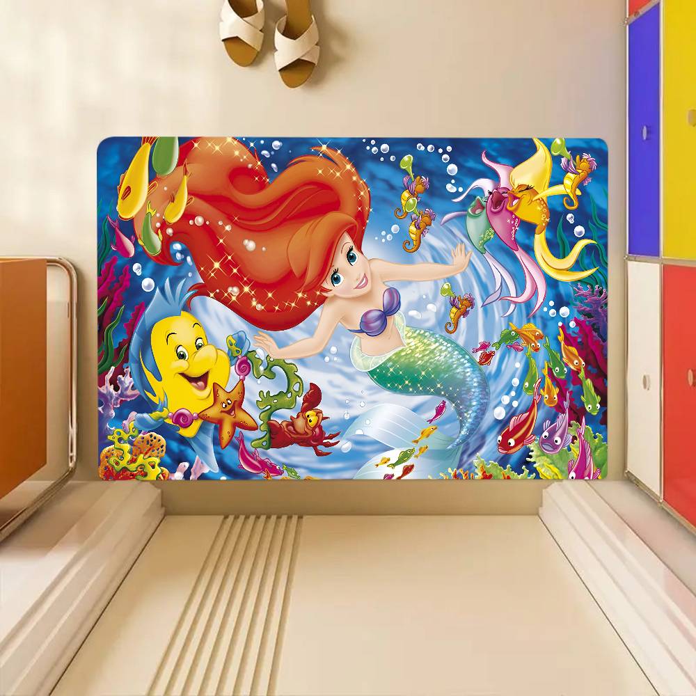 The Little Mermaid Floor Mat Suitable For Living Room Kitchen Bathroom Non-slip Mat Household Foot Mat