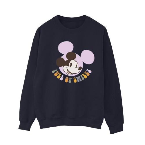 Disney Womens/Ladies Mickey Mouse Full Of Smiles Sweatshirt