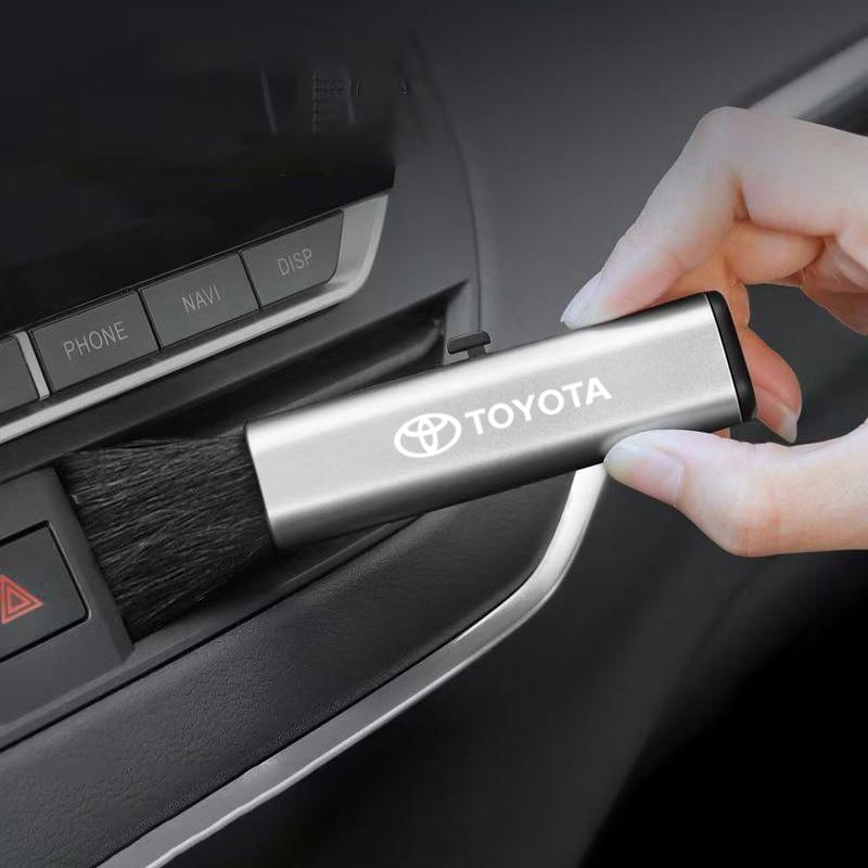 Microfiber Car Wash Towel Drying Cloth Double Layer Plush Water Absorption +Soft Brush For Toyota Corolla Camry Rav4 Yaris Hilux