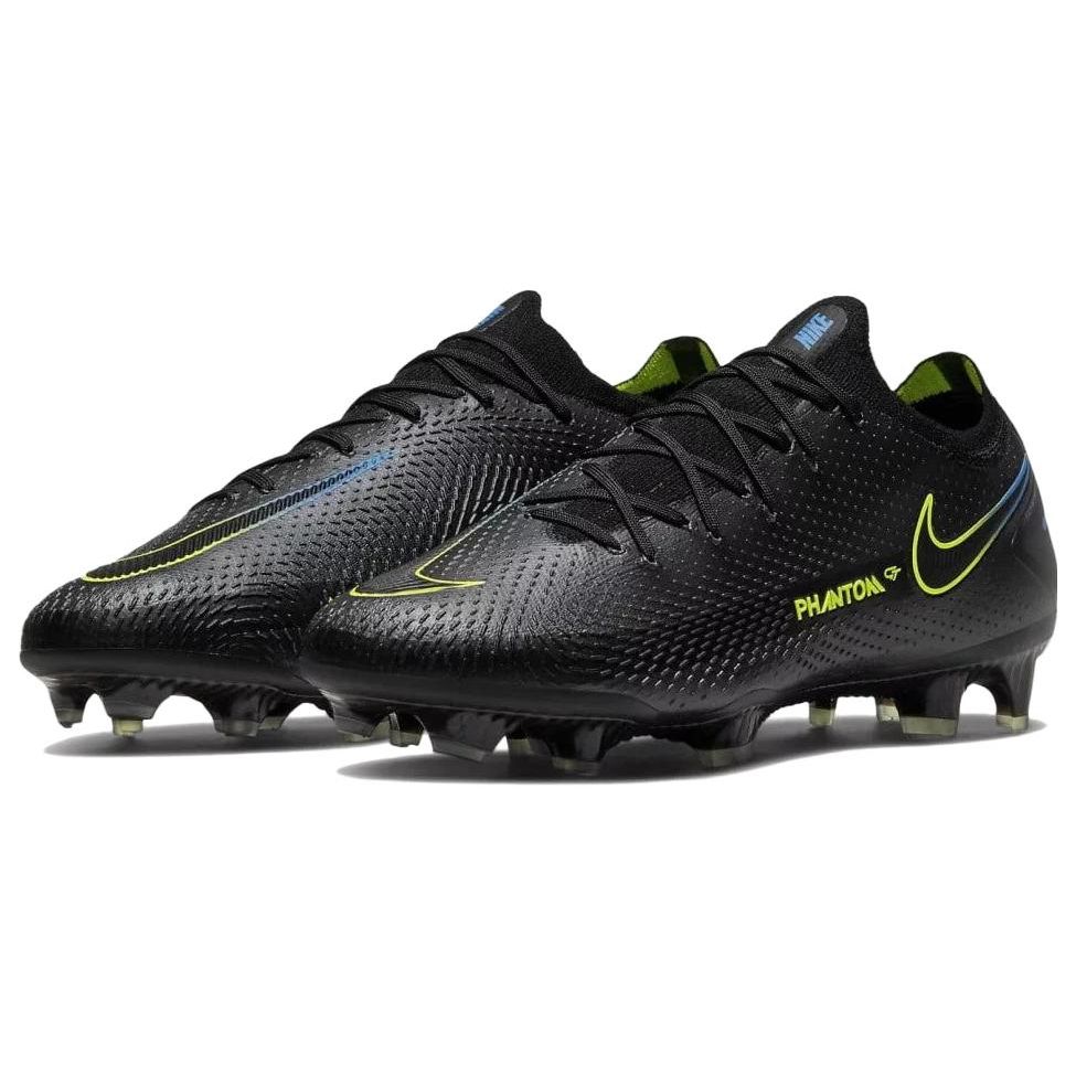 Nike Черные кроссовки унисекс Phantom GT Elite FG Cyber ​​Светло-фото-синие CK8439-090