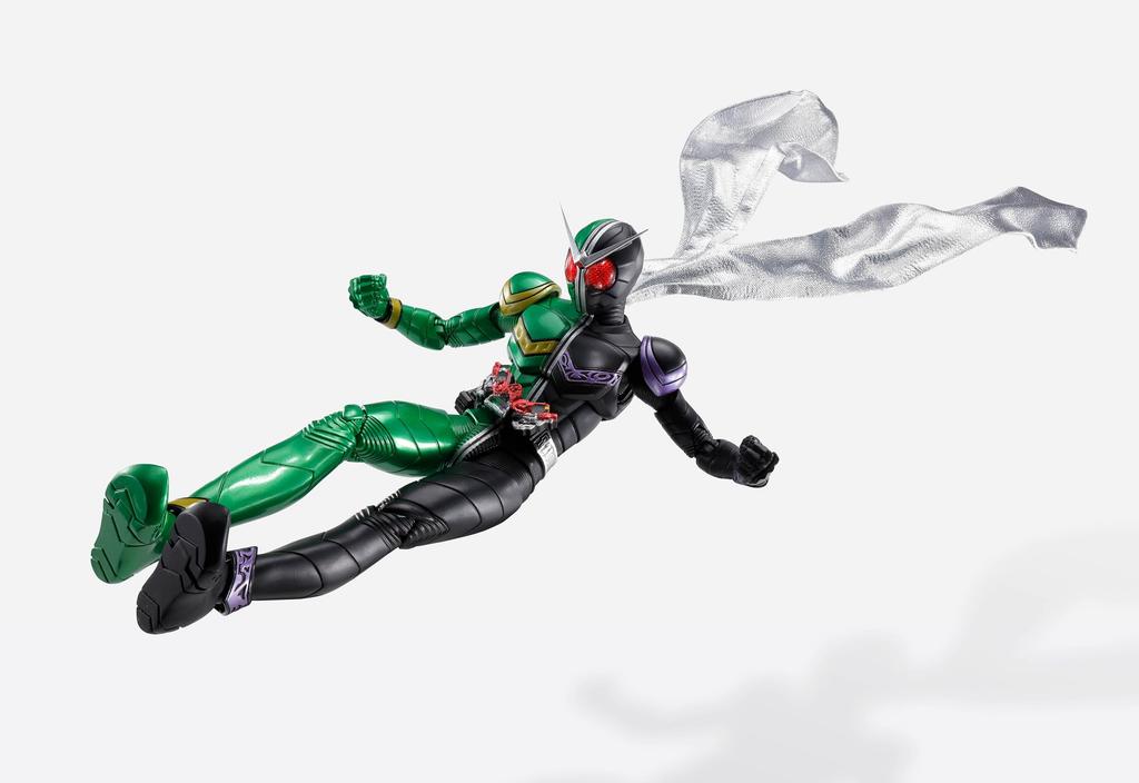 TAMASHII NATIONS Kamen Rider W Cyclone Joker Fuuto Tantei Аниме Память 145мм ПВХ АБС Ткань Окрашенная Подвижная Фигурка S.H.Figuarts (Синкочоу