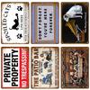 Vintage Metal Signs Plates Tin Sign Posters Man Cave Bar Retro Wall Art Mural Outdoor House Bathroom Home Room Decorations Decor