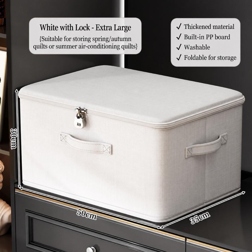 Large Capacity Storage Container Odor Proof Organizer Bin Storage Bag for Clothes Duvets Quilts