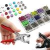 Metal Snaps For Clothes Button Press Tool Diy Sewing Snap Buttons Colorful Five Claw Buckle Brackets Handicraft Kit Supplies