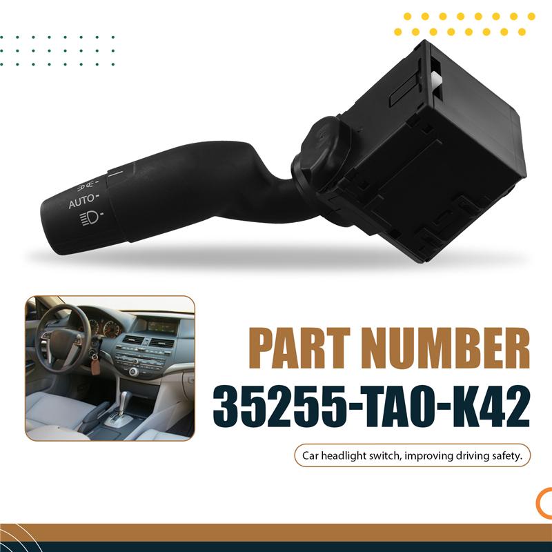 Car For Honda Accord CR-V Insight Turn Signal Switch Headlight Switch 35255-TA0-K42 35255TA0K42 LHD