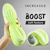 Heightening Running Insole for Shoes PU Popped Rice Particle Foam Breathable Soft Hiking Protects Knees Templates Feet Men Women