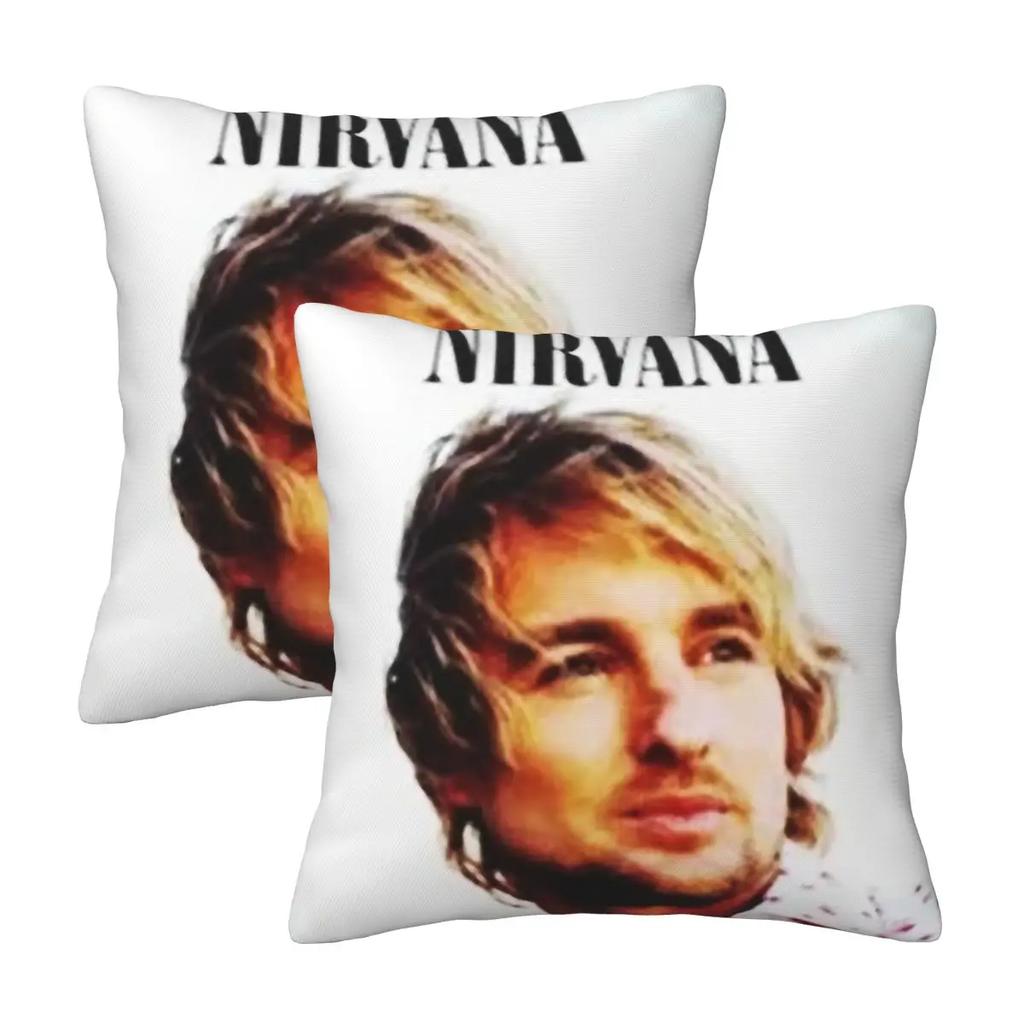 Owen Wilson Funny 2 Pcs Square Pillowcase Pillow Cover Cushion Decor Comfort Throw Pillow For Home Living Room