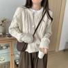 Gentle Soft Waxy Twist Sweater Jacket Women's Autumn and Winter New Lazy Wind Loose Short Knitted Cardigan Top