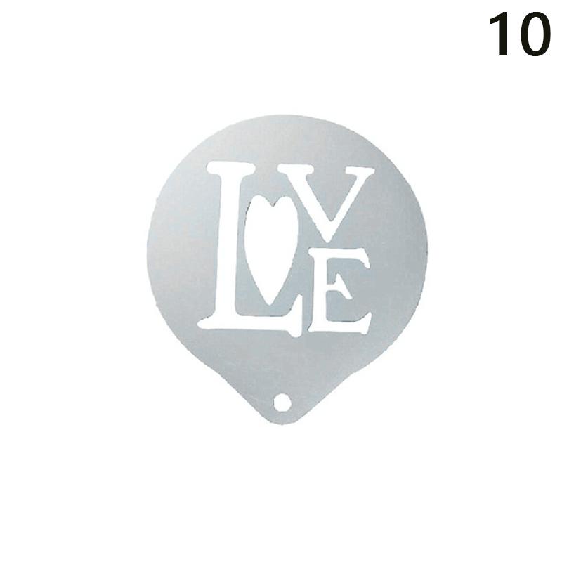 Форма для цветения из нержавеющей стали, необычная модель для штамповки кофе, утолщенный трафарет для распыления кофейной молочной пены