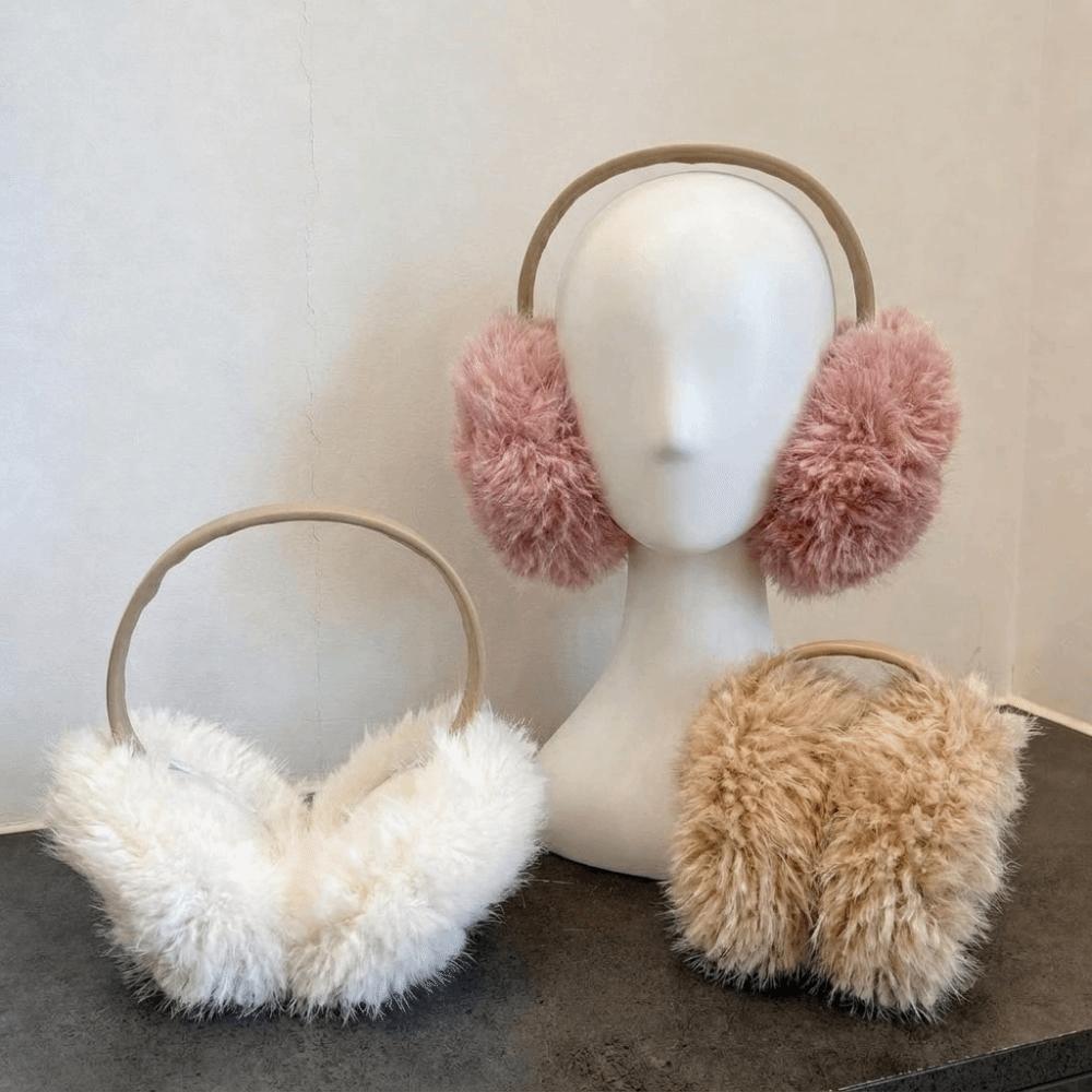 Thickened Plush Earmuffs Foldable Cycling Earmuffs Korean Style Winter Earmuffs for Men and Women