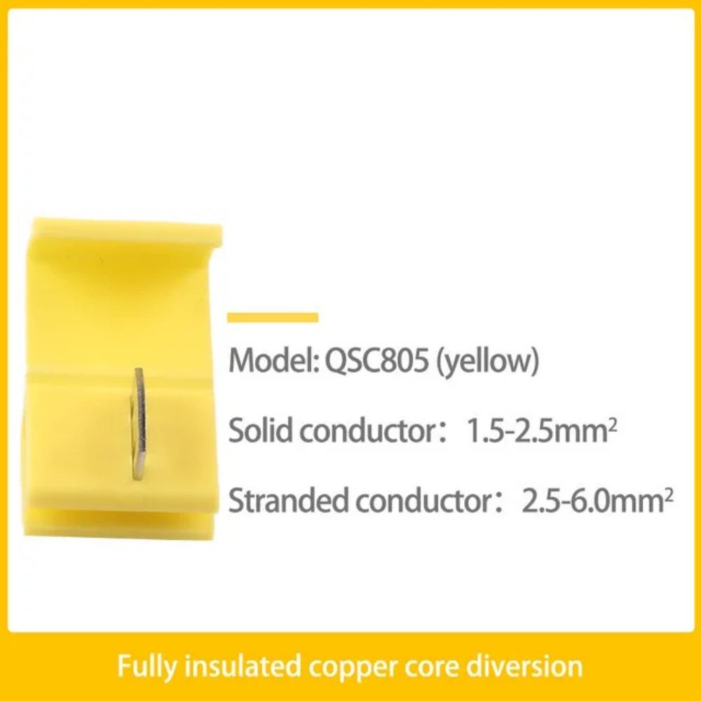 25PCS Wire Cable Connectors Scotch Lock Electric Quick Splice Terminals Crimp Non Destructive Without Breaking Line AWG 22-18