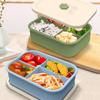 Портативный силиконовый ланч-бокс, ящик для хранения продуктов, портативный ящик для фруктов, контейнер для еды, пригодный для разогрева в микроволновой печи, не деформируется