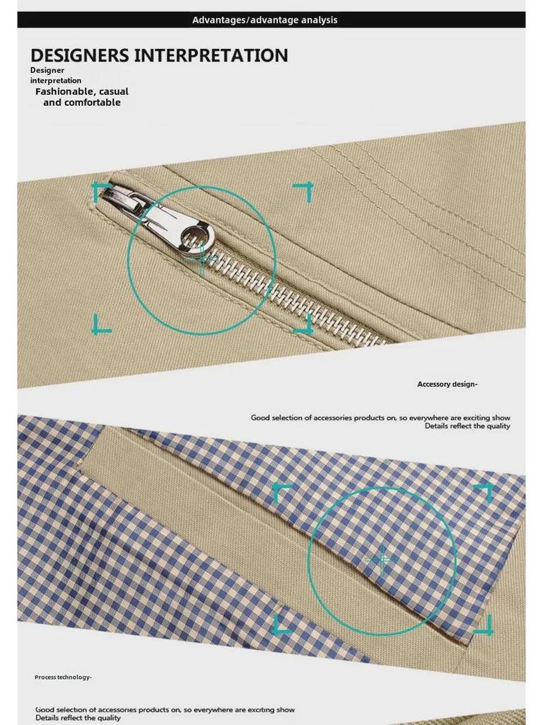 Легкая мужская куртка-ветровка из хлопка осень 2024 г.