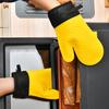 1/2Pcs Non-Slip Silicone Oven Mitt Waterproof Heat Resistant Kitchen Gloves BBQ Oven Gloves for Barbecue Cooking Baking