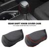 Кожаный чехол для ручки переключения передач для Toyota Corolla Rav4 Rav 4 2014-2019 Автоматические сшитые вручную воротники для переключения передач