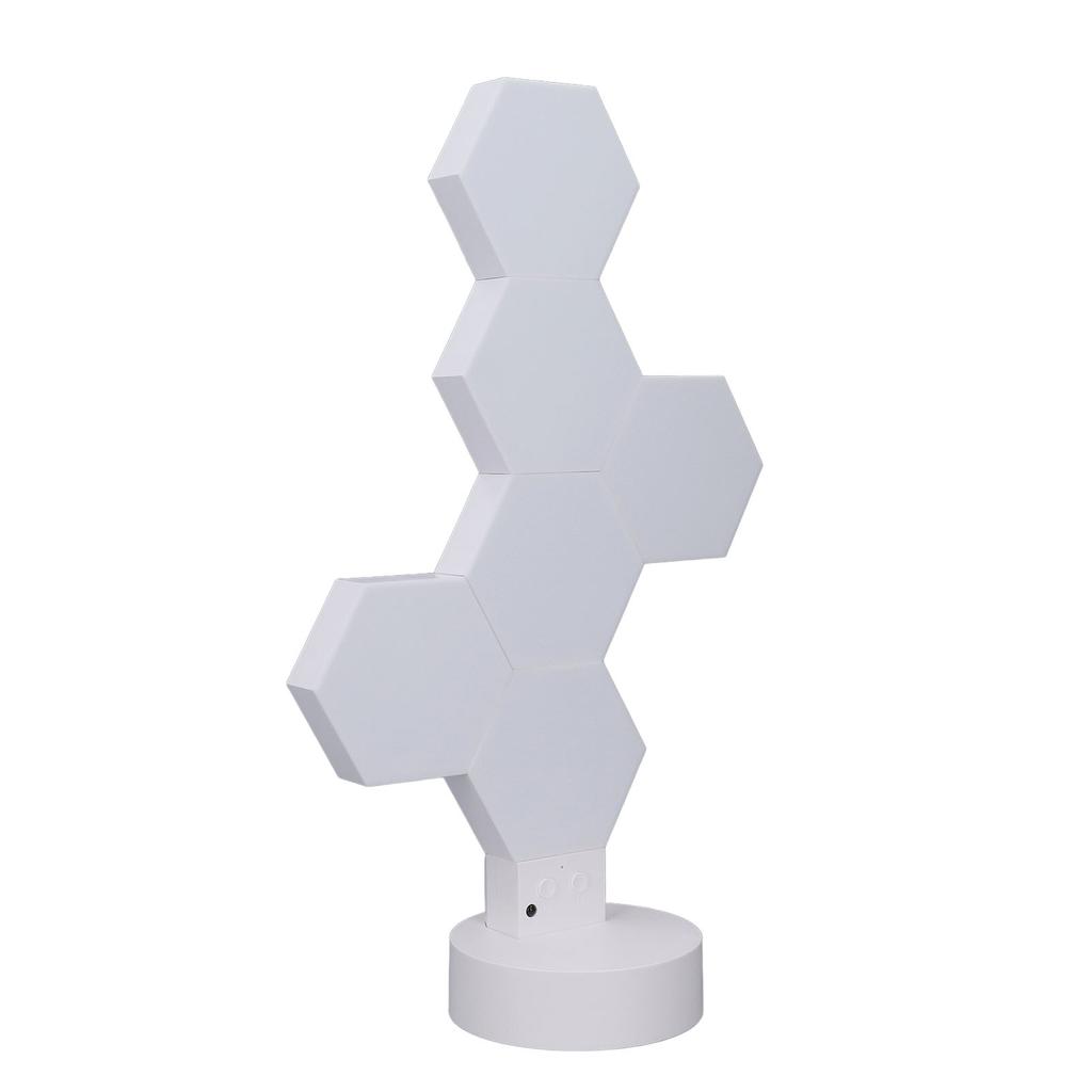 6шт светодиодных шестиугольных ламп для настенного беспроводного RGB музыкального синхронизатора DIY шестиугольный игровой свет с пультом дистанционного управления