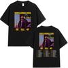 Графическая футболка унисекс J. Cole The Fall Off North America Tour 2026 Винтажная мода Хлопок Короткий рукав Уличная мода
