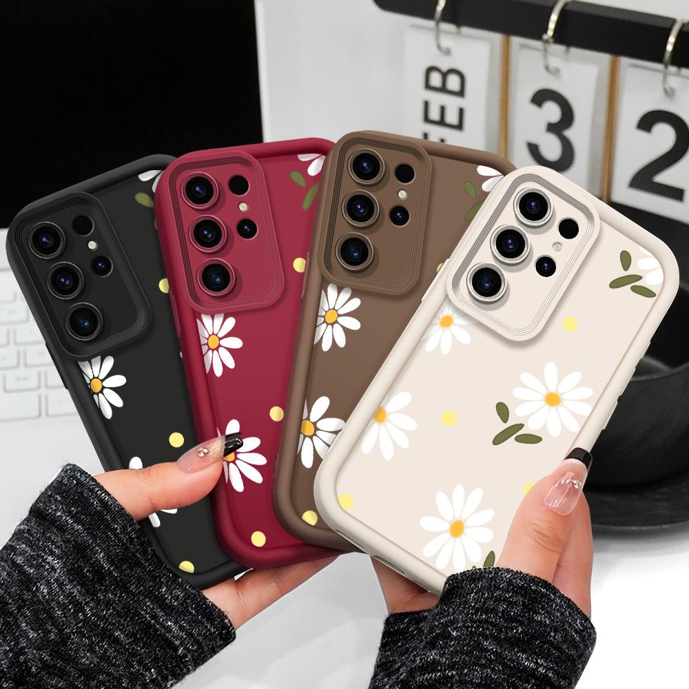 Чехол для телефона 'Падающие ромашки' для Samsung Galaxy S23 S22 S21 S20 FE Plus Ultra Note 20 5G Лестница Мягкая крышка