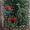 10Pcs Mini Christmas Wreaths Miniature Garden Home Decoration Dollhouse Decor