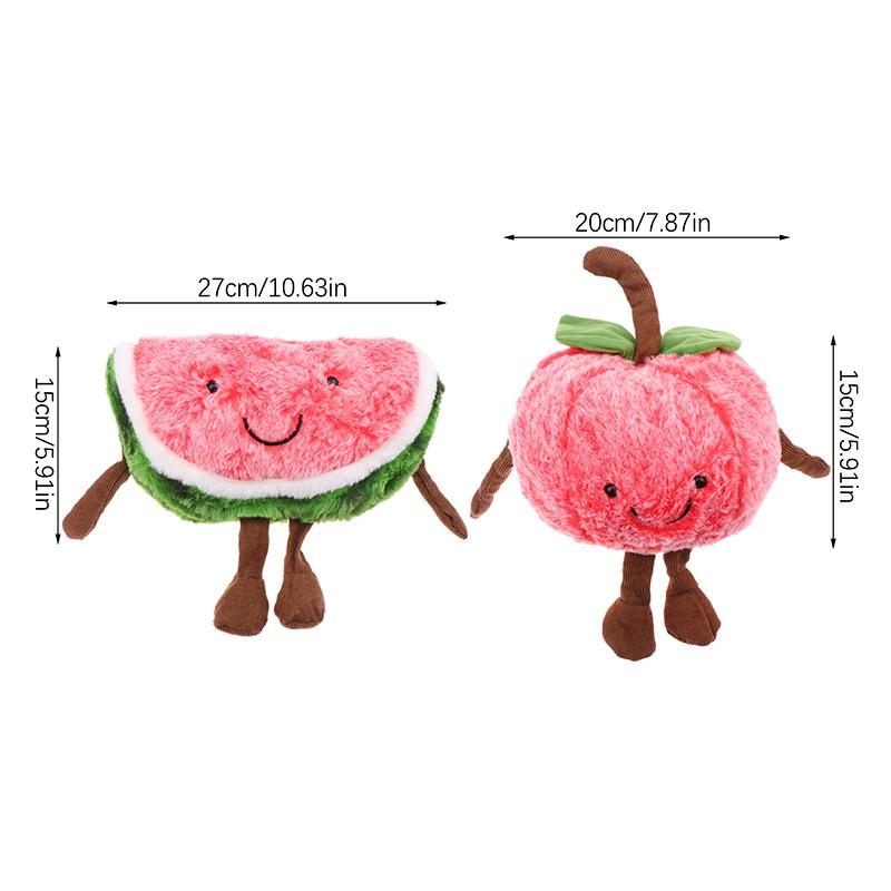 Творческая плюшевая игрушка в виде фруктов, мультяшная кукла с арбузом и вишней, мягкая плюшевая подушка Kawaii, украшение для дома, праздничные подарки