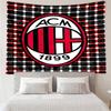 1PC Milan Football club Printed Tapestry Room Decoration Wall Hanging for Living Room Bedroom, dormitory, Birthday and Christmas gifts
