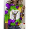 Women's round neck long sleeve T-shirt casual fashion