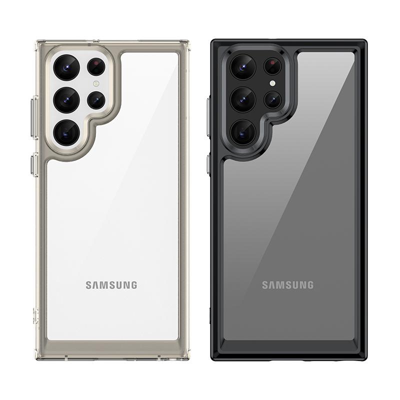 Для Samsung Galaxy S24 Ultra Case S23 Ultra Силиконовый прозрачный противоударный защитный чехол TPU Samsung S24 S23 FE Ultra Plus S22 Case