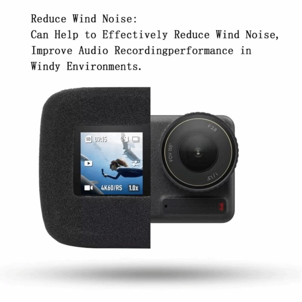1pcs Slip On Camera Foam Windscreen Recording Wind Cap for GoPro 13/12/11/10/9/8/7/6/5 Vlogging
