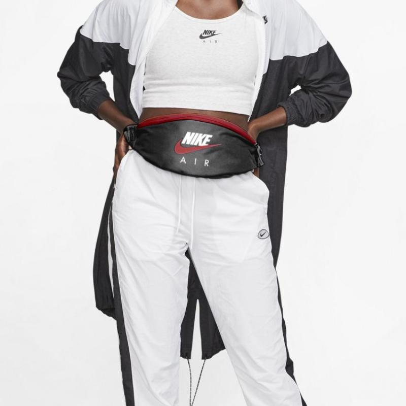 Nike Полиэстеровая поясная сумка Обычная Унисекс Черная Повседневная CW9263-011