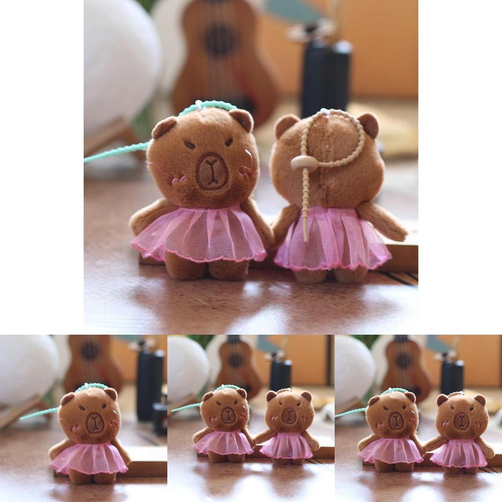 Adorable Capybara Animal Plush Doll With Soft Pp Cotton Filling For Bags And Keys