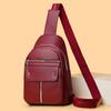 Женская нагрудная сумка из мягкой кожи, сумка через плечо, сумка через плечо, большая вместимость, сумка для мобильного телефона