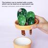 Cartoon Cactus Measuring Spoons Set Lead-free Earthenware Ceramic for Kitchen Home Ornaments