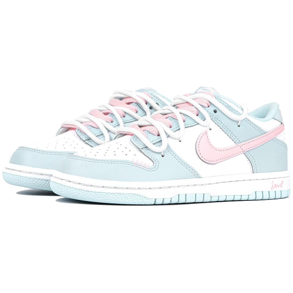 Nike Dunk Low Утренняя Роса Персик Нескользящие и Дышащие Нескользящие и Дышащие Низкие Кеды для Скейтборда GS FB9109-105(Команда4-)