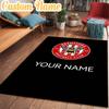 Custom Name Brentford Football Club Crest Rug Office Rug Chair Mat Non Slip Carpet Rugs for Bedrooms Dining Room Living Room Home Decor Gifts