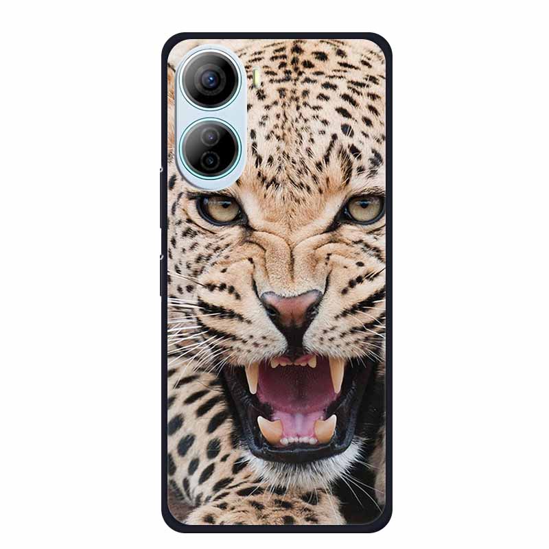 Чехол для ZTE Libero 5G IV Животные Силиконовый ТПУ Задняя крышка Мягкие чехлы для телефона для ZTE LiberoIV 5GA302 Защитный Волк Крутой Новый чехол