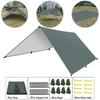 Outdoor Camping Tarp, Camping Tarpaulin Awning, Lightweight UV Resistant and PU 3000mm Waterproof Rainproof Tarpaulin Shelter