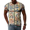 Ancient Egyptian Civilization 3D Printing Summer Hot Sale Retro Literature And Art Men’s-Women Short-Sleeved Round Neck T-shirt