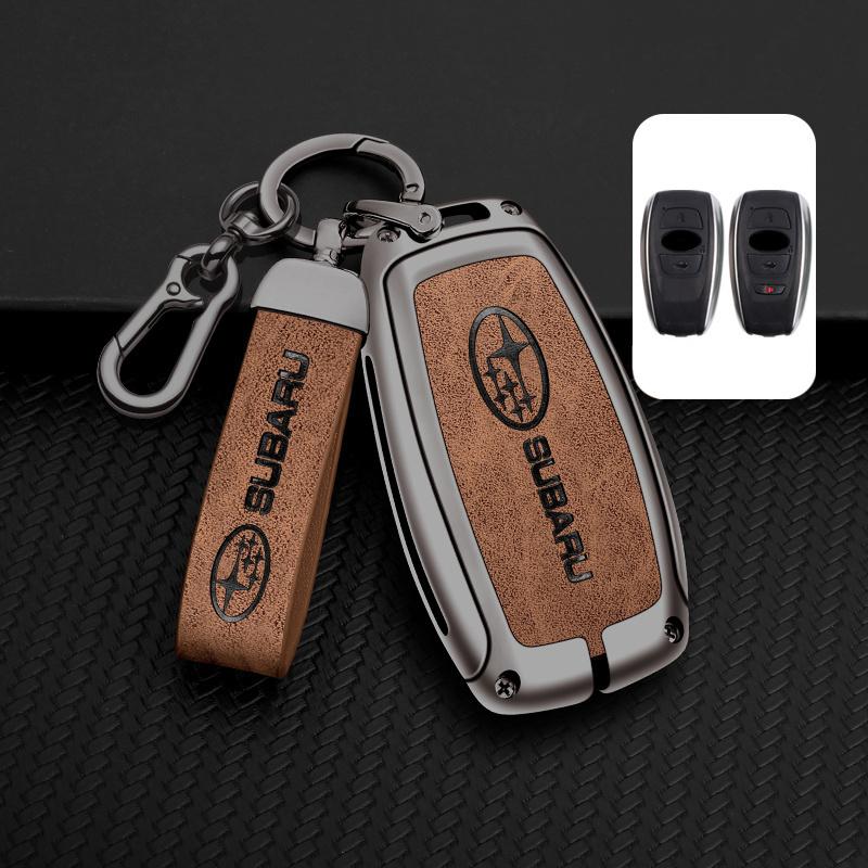 High-End Protective Keycase Remote Cover Keychain For Subaru WRX XV Crosstrek Legacy BRZ Forester Impreza STi Outback 2015-2019 Z17
