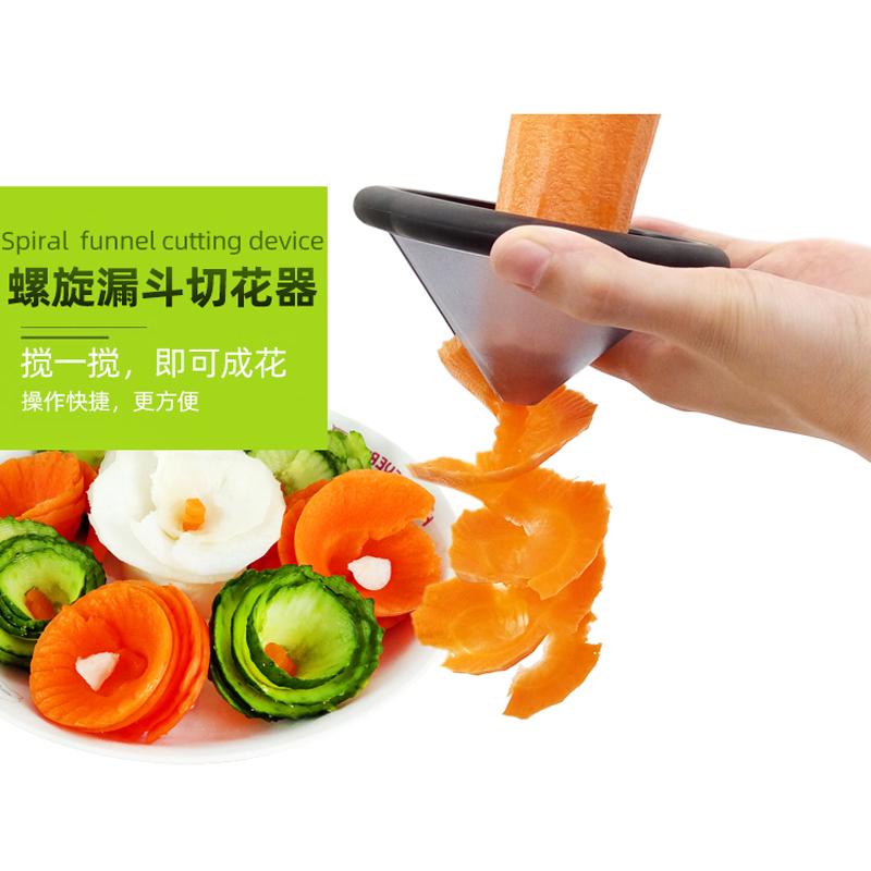 Креативный спиральный нож для овощей и фруктов, декоративный нож-цветок, инструмент для резьбы, кухонные аксессуары, гаджеты