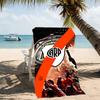 Beach Towel with Club Atlético River Plate Pattern - soft,absorbent,machine washable Lightweight&Modern,swimming,Travel Essentials