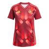 adidas Футболка женской сборной Германии 25, удобная, модная, простая, универсальная, однотонная, женская, футболка Academy-Red JF2607
